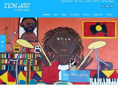 Zionart website Zion Levy Stewart Wordpressit.com.au