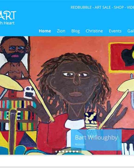 Zionart website Zion Levy Stewart Wordpressit.com.au