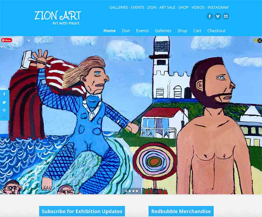 Chris Hemsworth and Thor at Wategos Zionart Zion Levy Stewart